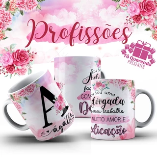 Caneca personalizada com frases e nomes e profissões para presentes e lembrancinhas 325ml