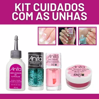 Anita Kit Amolecedor De Cutículas + Cera + Sérum Fortalecedor + Hidratante