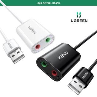 Adaptador De Audio Externo Usb 2.0 Ugreen Placa De Som chip DAC
