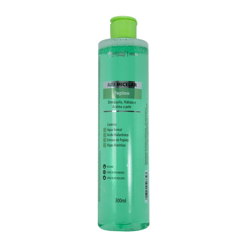 Água Micelar Pepino 300ml Max Love