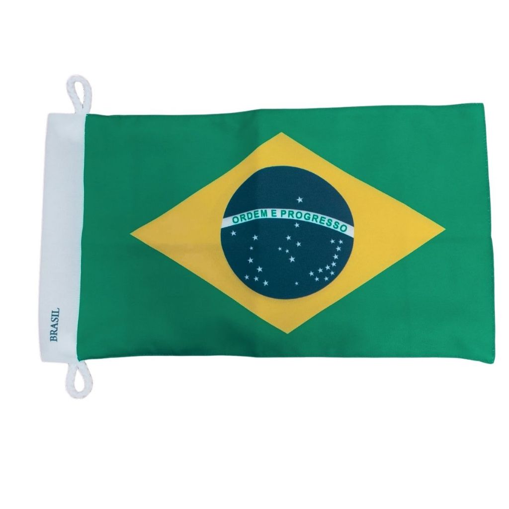 Bandeira Do Brasil Oficial 22 x 33cm Estampada Frente Verso em Oferta na Shopee