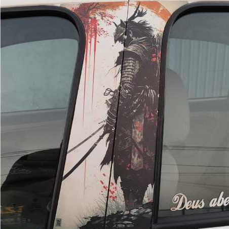 Adesivo Envelopamento Coluna Porta Carro Personalizada Diversos Modelos