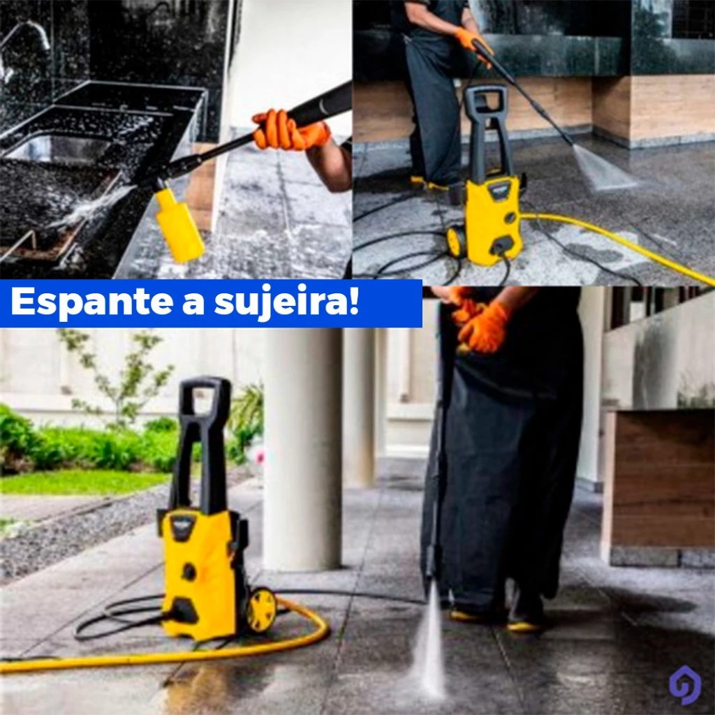 Lavadora De Alta Pressão Vonder C/ Rodas, 1.600 lbf/pol² 1400w Super Potente - Original Vonder