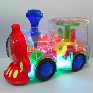 Trenzinho Musical Infantil Á Pilha Bate E Volta Com Luzes