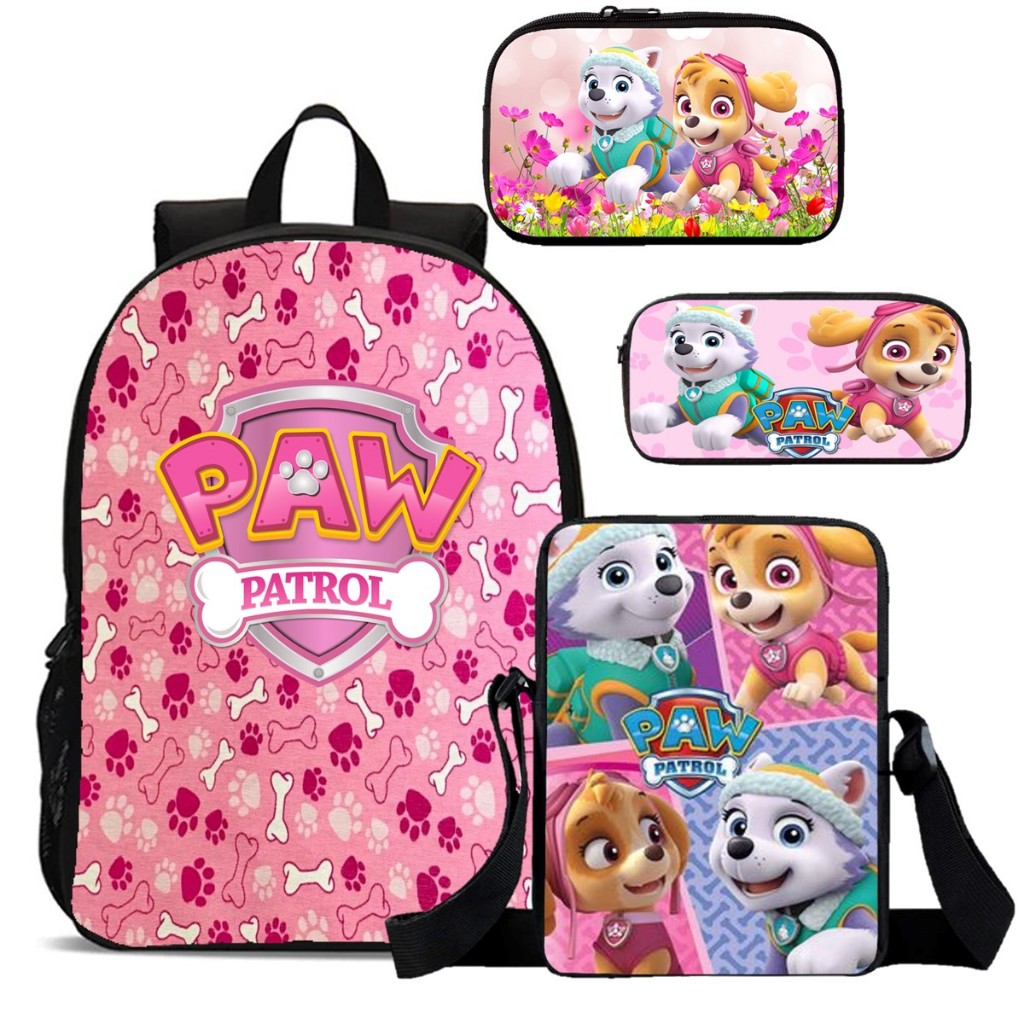 Kit Escolar Patrulha Canina para Menina: Mochila, Lancheira, Estojo e ...