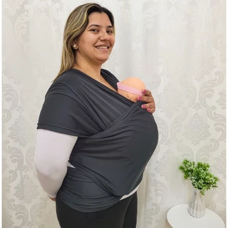 Canguru de Bebê Wrap Sling Malha 5MT - Várias Cores - Tamanho Único em Oferta na Shopee