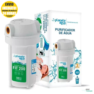 Purificador Água Filtro Planeta Água Fit 200 Torneira Pia Bebedouro Carvão Ativado Pou Branco Saúde