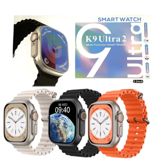 Smartwatch K9 Ultra 2 Série 9 Relogio Inteligente 2 Pulseiras 49mm Esportivo Sem Fio À Prova D'água