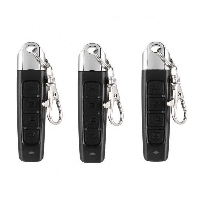 Kit de 3 Controles de Eletrônico Portão Universal 433 mHz 4 em 1.