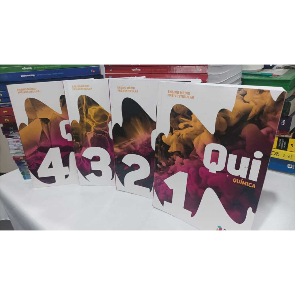 Quimica 2023 Poliedro Pré vestibular Lote de 4 Livros