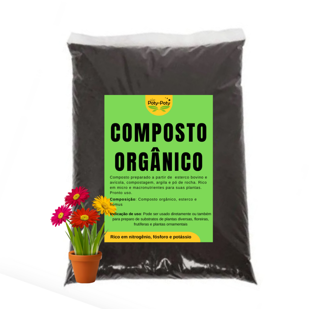 Composto Orgânico Natural P/ Plantas e Jardins