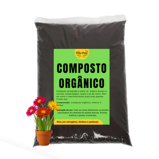 Composto Orgânico Natural P/ Plantas e Jardins