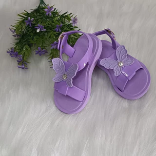 Sandalia Borboleta Papete Baby Infantil Menina Sandalinha Bebe Macia e Leve