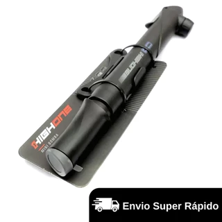Bomba de Encher Pneu Bicicleta Portátil Bike Bomba de Ar de Mão High One Bico Fino e Bico Grosso