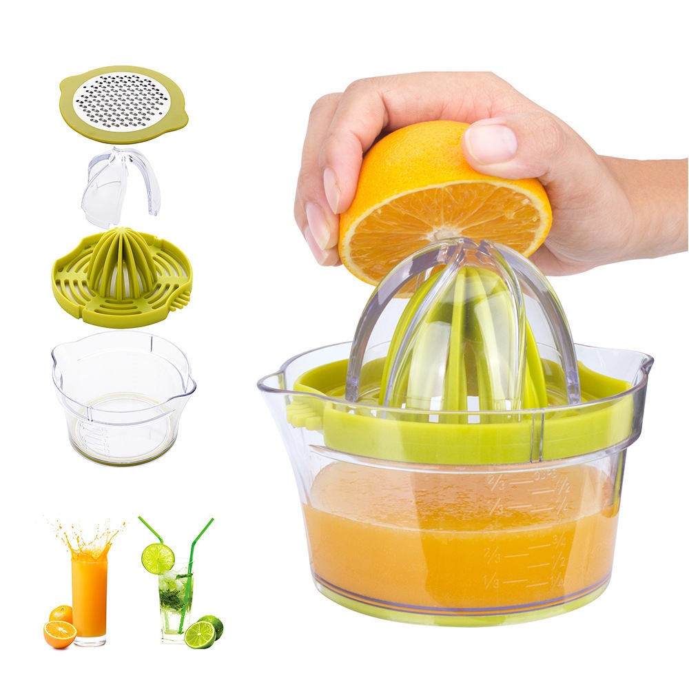 Espremedor Ralador Multifuncional 4 Em 1 Suco De Laranja Limão 400ml