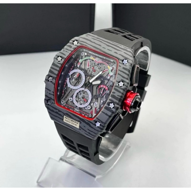 2024 Relógio Masculino Richard Mille Cinza Gold resistente a água luxo