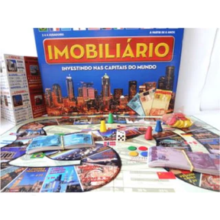 BANCO IMOBILIÁRIO Capitais do Mundo - Jogo de tabuleiro - Diversão para Toda A Familia