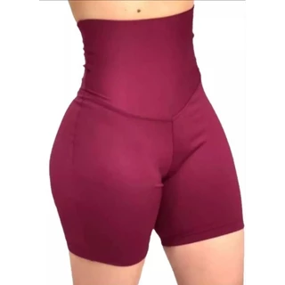 bermuda lipo academia cós alto 18 ctm Legging shorts treino glúteos