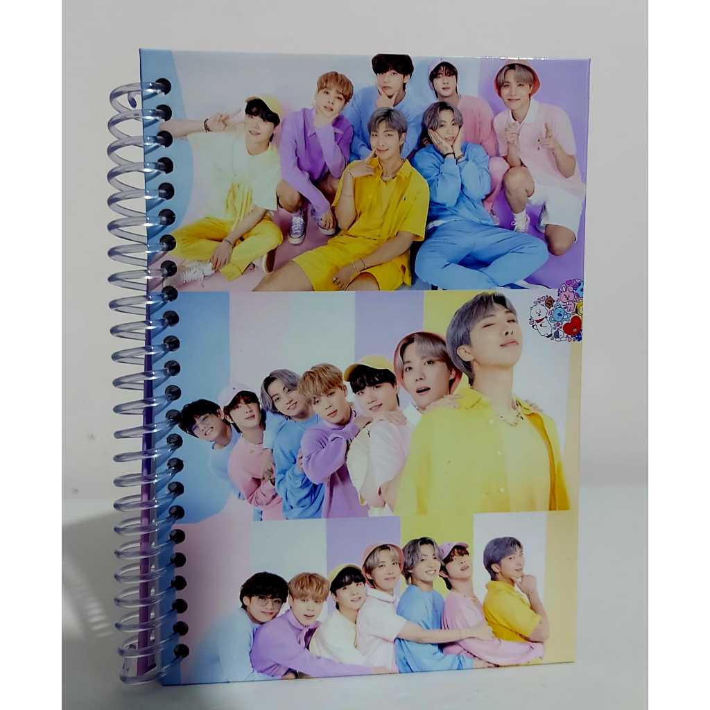 Agenda / Caderneta A6 BTS - Grupo Kpop - 60 fls (cod.02 - cor: festa ...