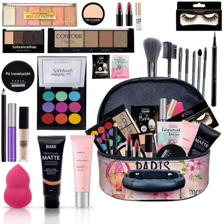 Kit de Maquiagem Completo (Monte seu Kit) 15 ITENS