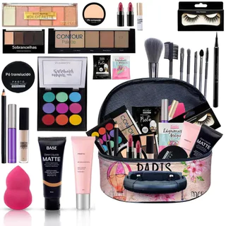 Kit de Maquiagem Completo (Monte seu Kit) 15 ITENS