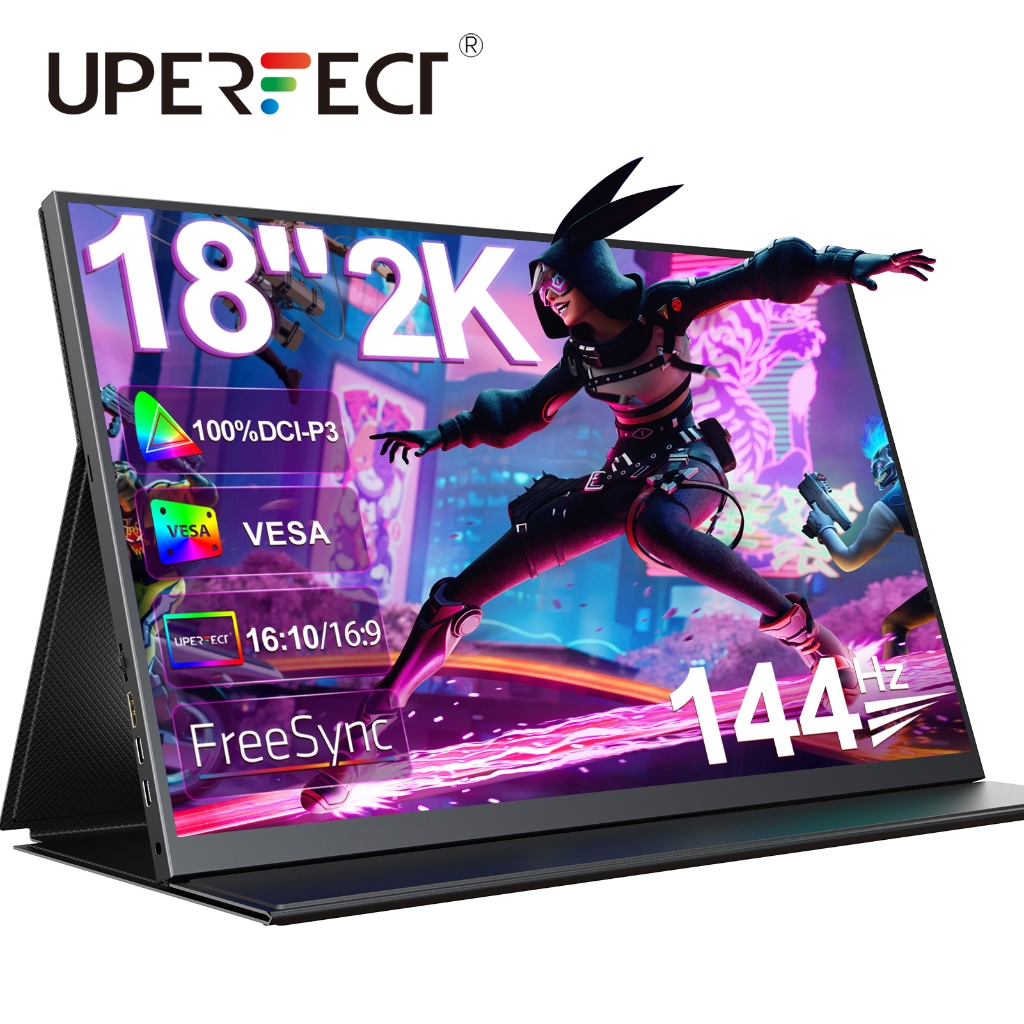 Monitor portátil UPERFECT 18 2K 144Hz IPS gaming displays com alto ...