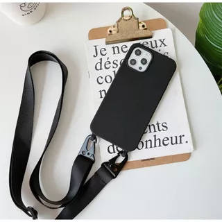 Capa Com Cordão GROSSO Aveludada Capinha para telefone com proteção de pescoço Alça para iPhone 16/16PRO/16PROMAX/16PLUS