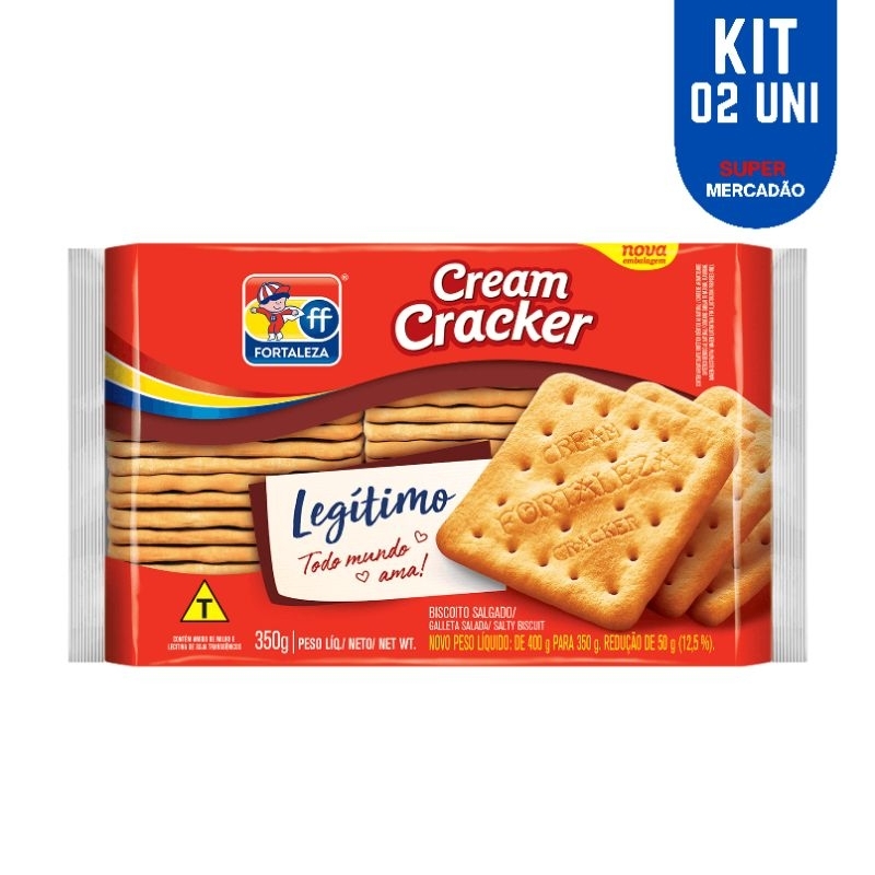 biscoito creme craker Vitarella kit com 02 pacotes | Shopee Brasil