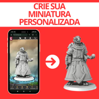 Miniatura Personalizada Hero Forge Rpg Compatível D&D Dnd Dungeon Dragons