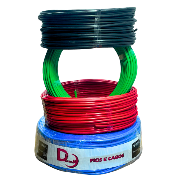 Fio Elétrico Flexível 4mm 100 Metros Anti-Chama