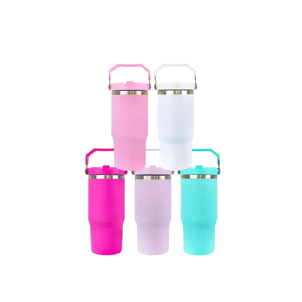 Garrafa Térmica Flip com Alça 600ml Aço Inoxidável Isolamento Térmico