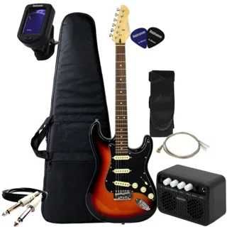 Kit Guitarra Strinberg Rockwave Rgk50 + Acessórios