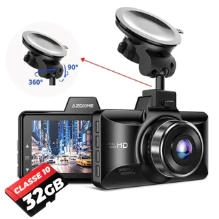 Câmera Veicular Full Hd Azdome M01 3 Polegadas com visão Noturna Taxi Uber 99