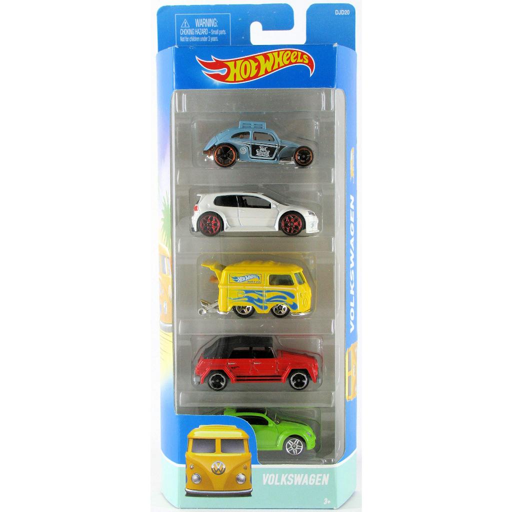 Hot Wheels 2016 - 5 Pack Vw - Kool Kombi Golf Fusca Beetle