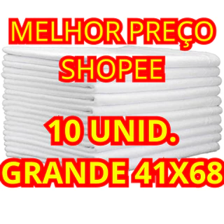 10 Pano De Prato Branco Liso Atacado Para Cozinha e Copa Bainha GRANDE 41x68 100% Algodão