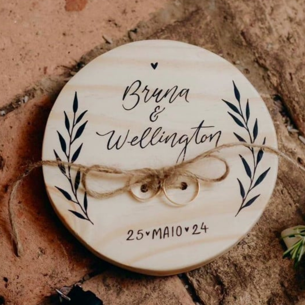 PORTA ALIANÇA MADEIRA PINUS PERSONALIZADO