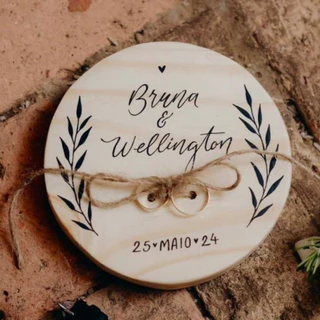 PORTA ALIANÇA MADEIRA PINUS PERSONALIZADO