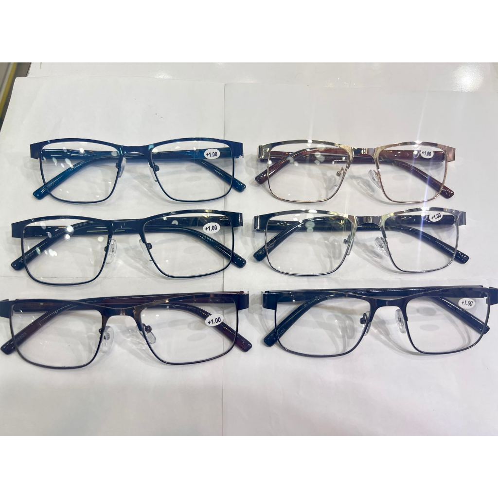 oculos pra perto de metal quadrado modelo unisex
