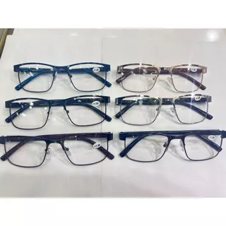 oculos pra perto de metal quadrado modelo unisex