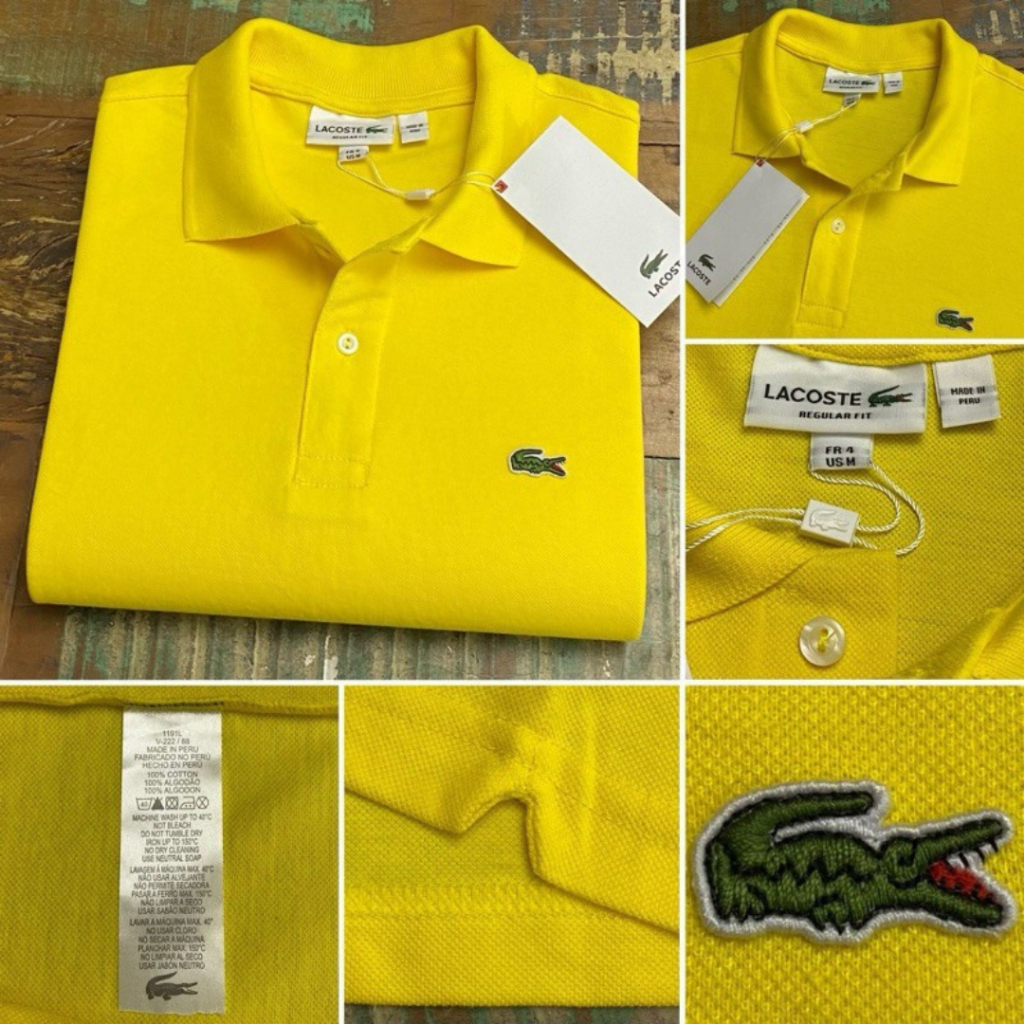 Camisa Polo Tradicional Lacoste 100% Algodão Piquet Manga Curta Alta Qualidade - Queima de Estoque!