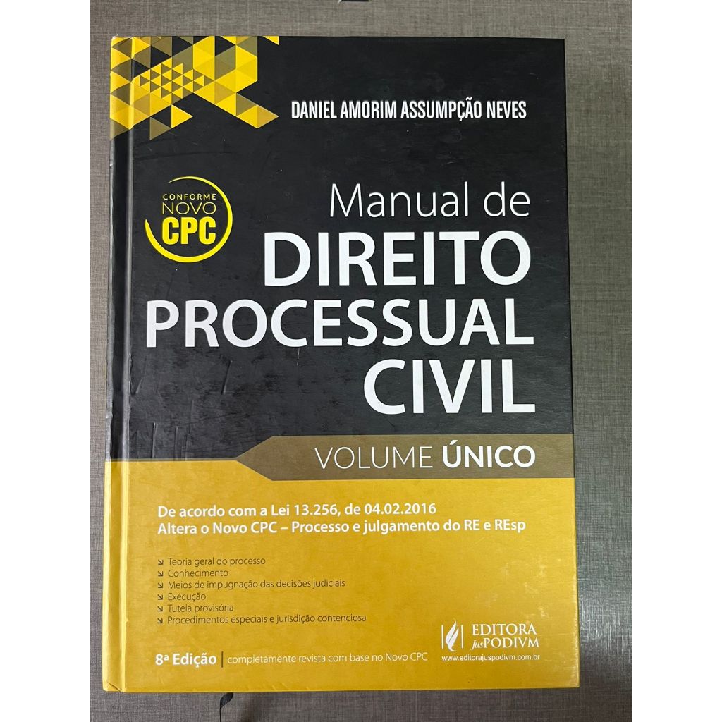 Manual de Direito Processual Civil - Daniel Amorim Assumpção Neves - 8ª ...