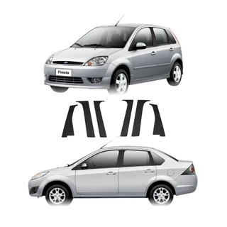 Jogo Adesivos Blackout Ford Fiesta 2003 a 2014