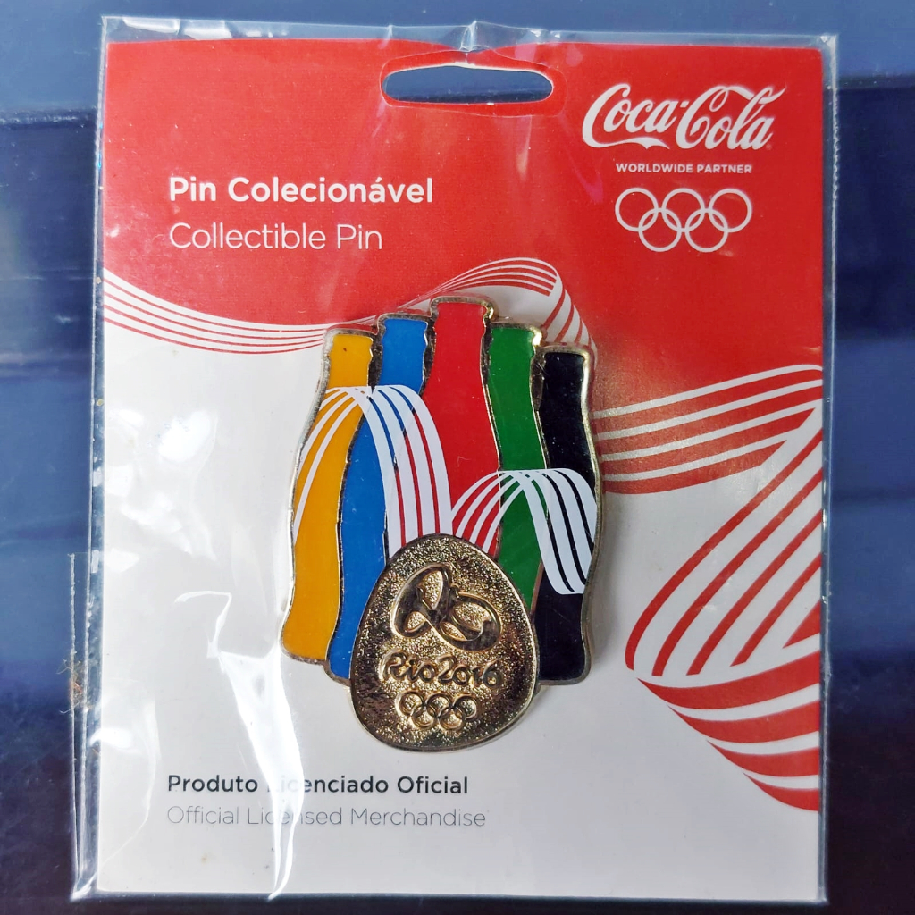 Pin Colecionável Coca-Cola Broche Olimpíadas Rio 2016 | Shopee Brasil