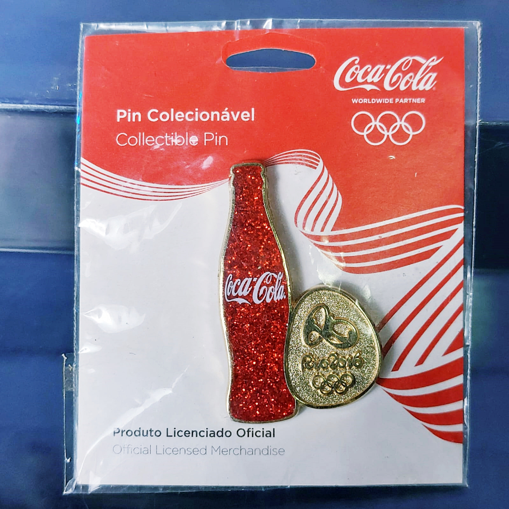 Pin Colecionável Coca-Cola Broche Olimpíadas Rio 2016 | Shopee Brasil