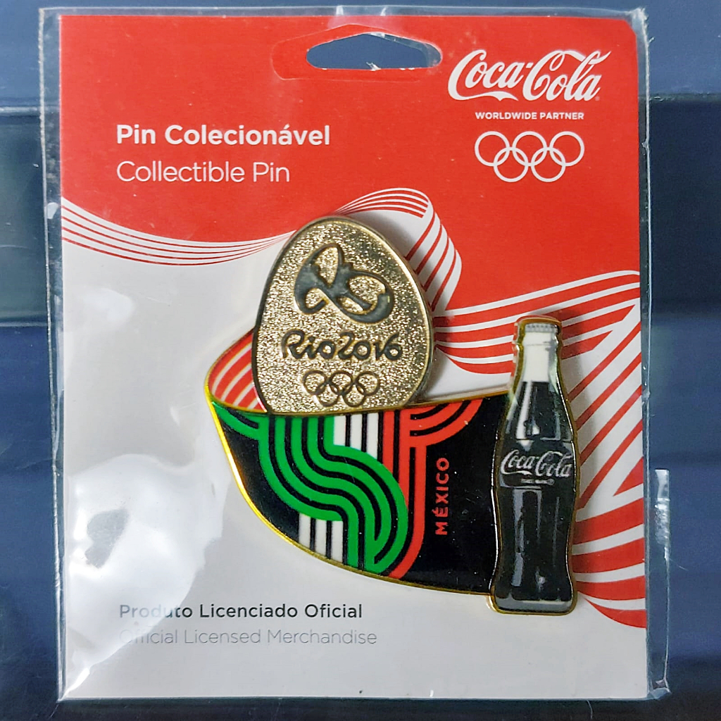 Pin Colecionável Coca-Cola Broche Olimpíadas Rio 2016 | Shopee Brasil
