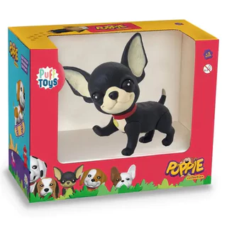 Brinquedo Boneco Cachorro Super Realista Vinil - Puff Toys