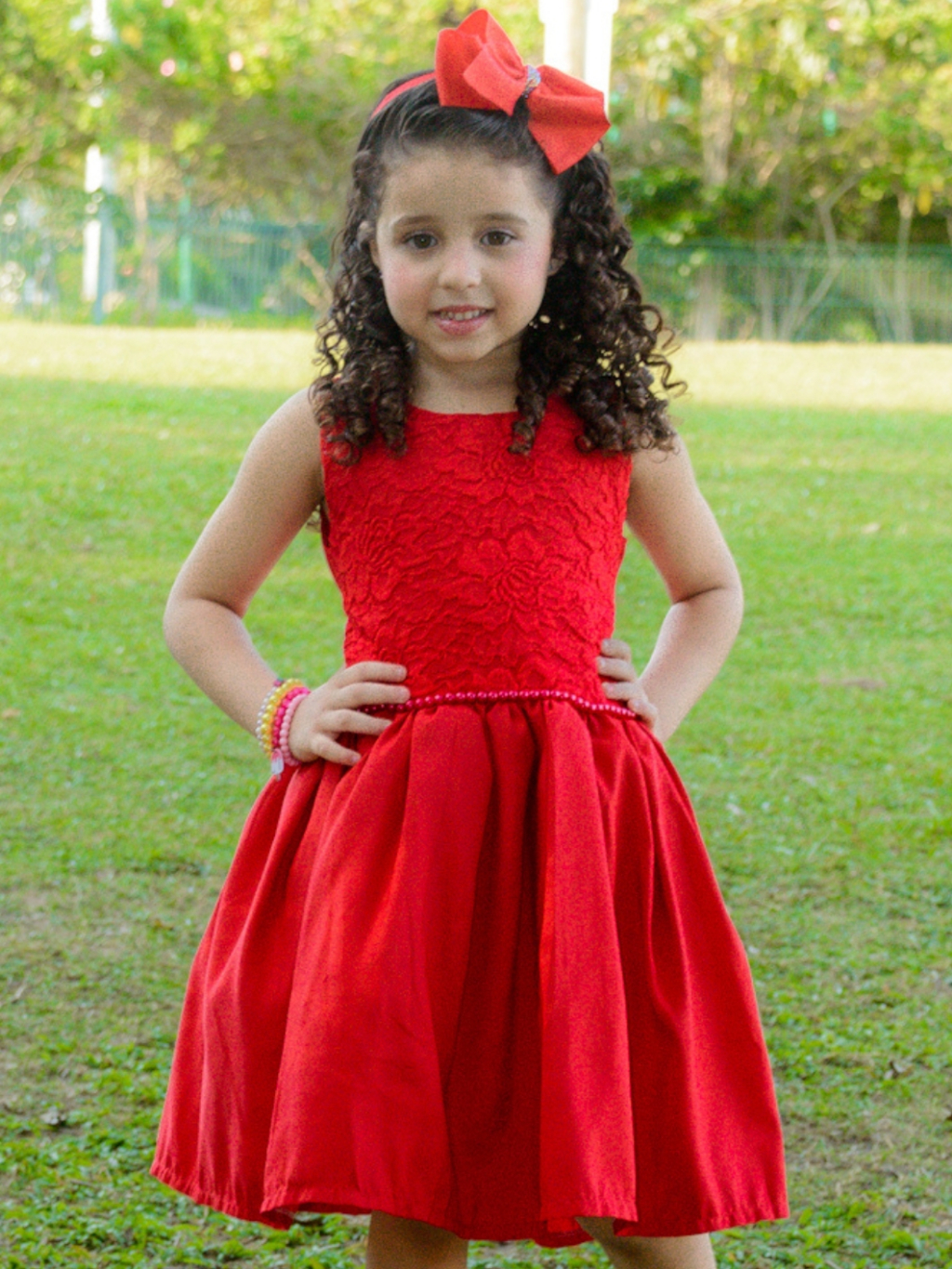 Vestido Vermelho Vestido Curto Na Frente E Longo AtrÃ¡s Infantil