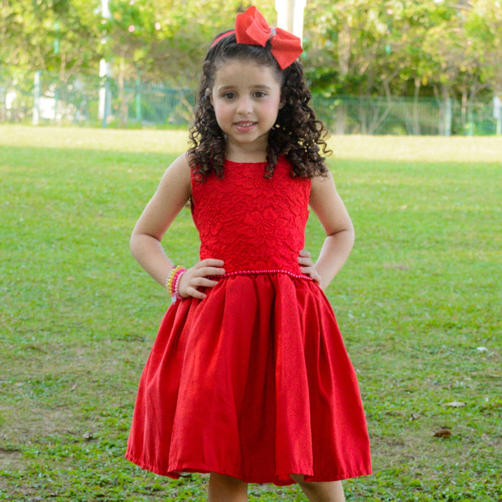 vestido infantil menina vermelho, roupa de festa para natal