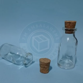 Frasco Vidro 15ml Com Rolha para Lembrancinha (20 Unidades)