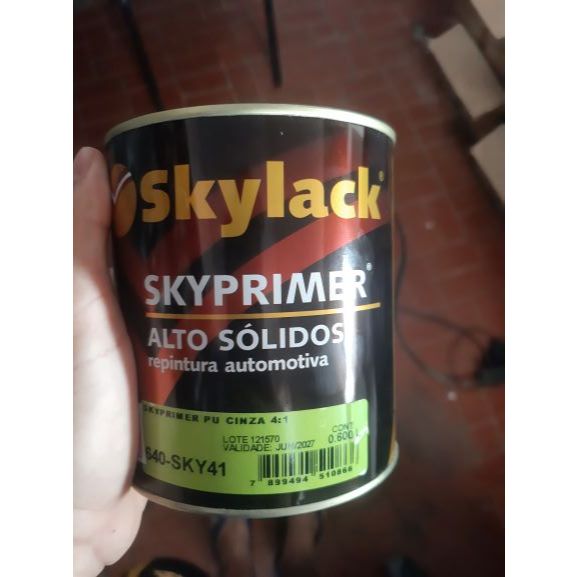 Primer Pu 4:1 Cinza 600ml + Catalisador 150ml Skylack
